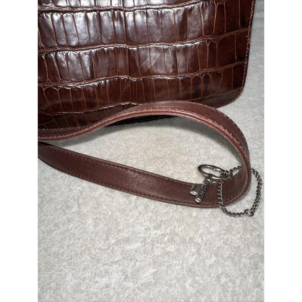 Vintage Fossil 75082 Brown Leather Small Crossbody Shoulder Bag Purse - Picture 4 of 10